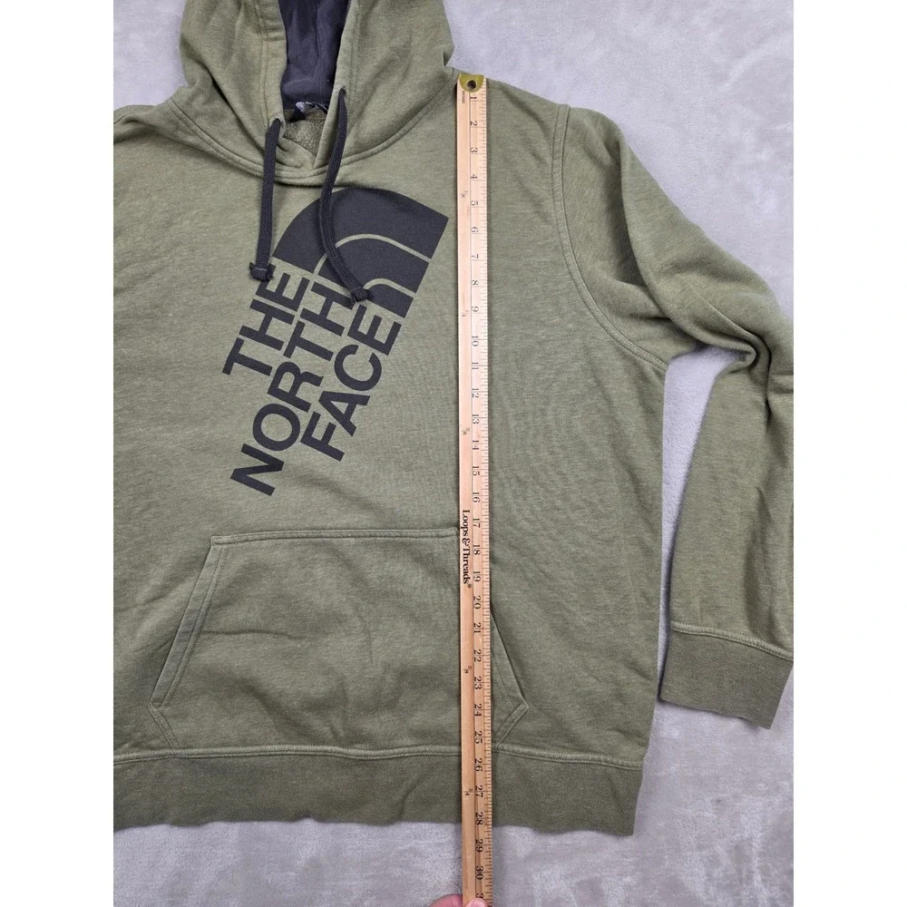 The North Face Hoodie Mens XL Green Big Logo Pullover Sweatshirt Activewear